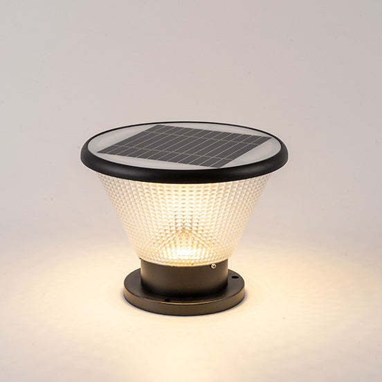 Industrial Aluminum Acrylic Round LED Outdoor Post Light