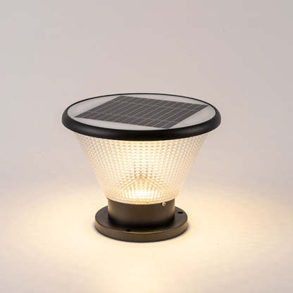 Industrial Aluminum Acrylic Round LED Outdoor Post Light