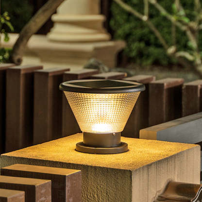Industrial Aluminum Acrylic Round LED Outdoor Post Light