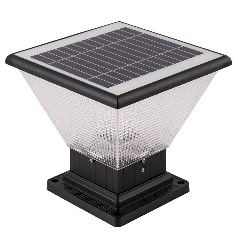 Industrial Aluminum Acrylic Round LED Outdoor Post Light
