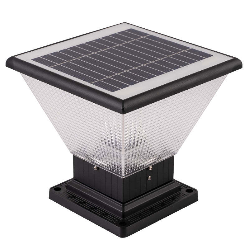 Industrial Aluminum Acrylic Round LED Outdoor Post Light