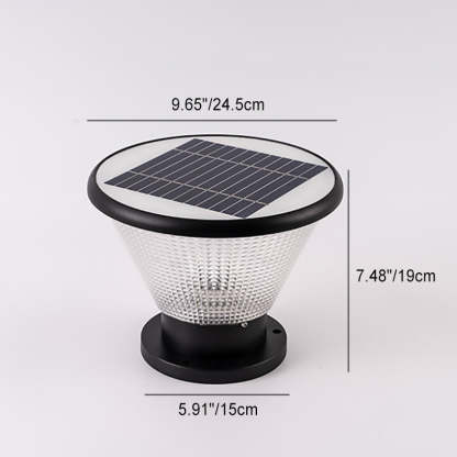 Industrial Aluminum Acrylic Round LED Outdoor Post Light