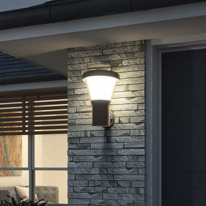 Contemporary Aluminum Arc Arm LED Wall Sconce