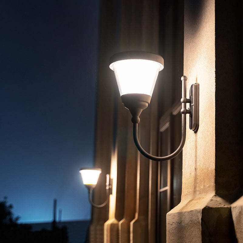 Contemporary Aluminum Arc Arm LED Wall Sconce