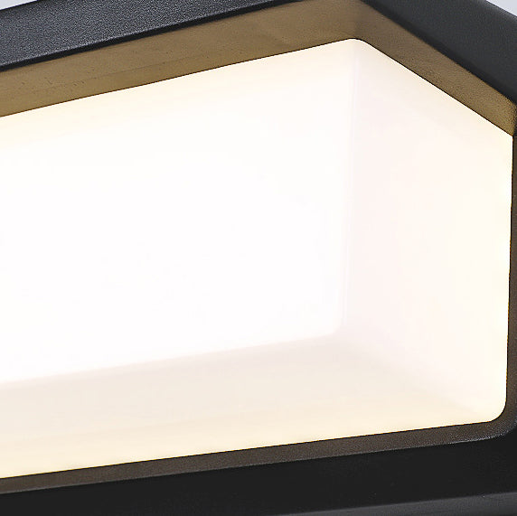 Contemporary Rectangular Solar Motion Sensor LED Wall Sconce