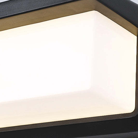 Contemporary Rectangular Solar Motion Sensor LED Wall Sconce