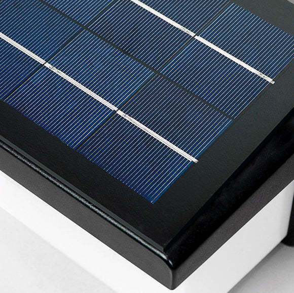 Contemporary Rectangular Solar Motion Sensor LED Wall Sconce