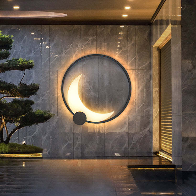 Contemporary Ring Solar Wall Sconce