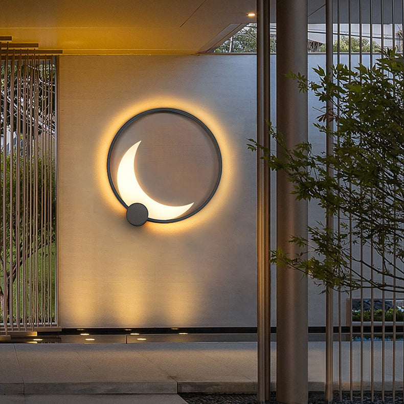 Contemporary Ring Solar Wall Sconce