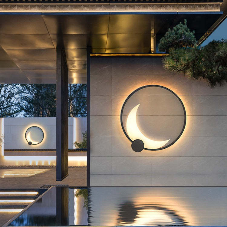 Contemporary Ring Solar Wall Sconce