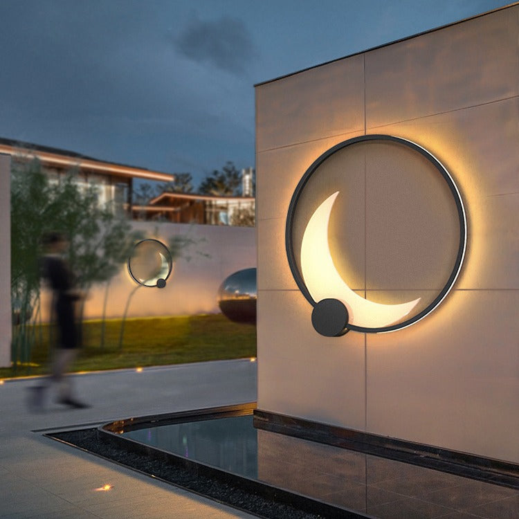Contemporary Ring Solar Wall Sconce
