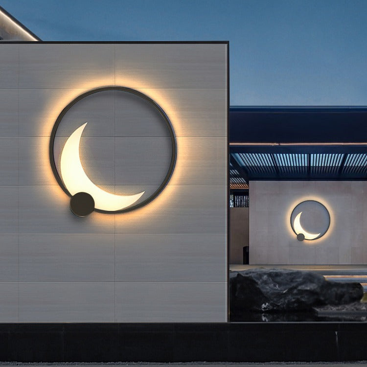 Contemporary Ring Solar Wall Sconce