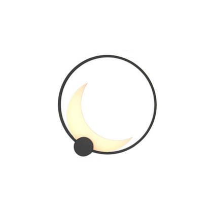 Contemporary Ring Solar Wall Sconce