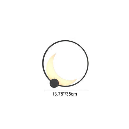 Contemporary Ring Solar Wall Sconce
