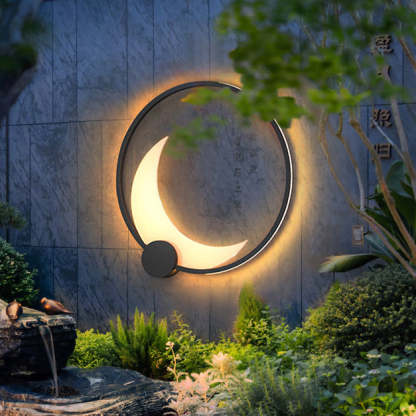 Contemporary Ring Solar Wall Sconce