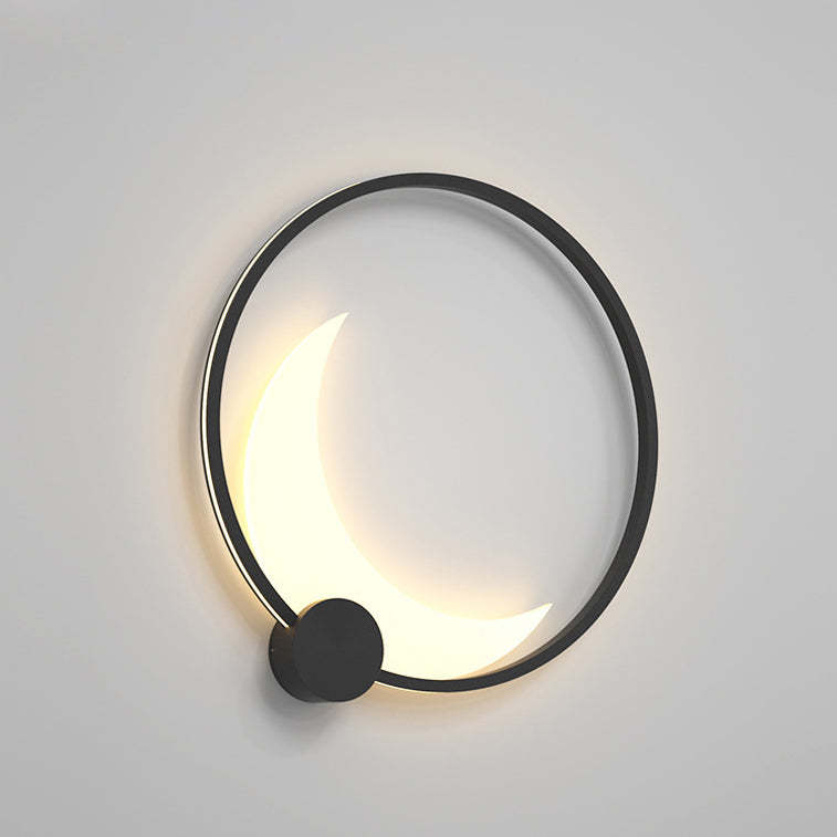 Contemporary Ring Solar Wall Sconce