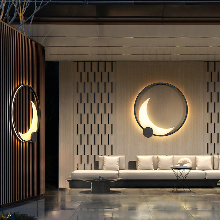 Contemporary Ring Solar Wall Sconce