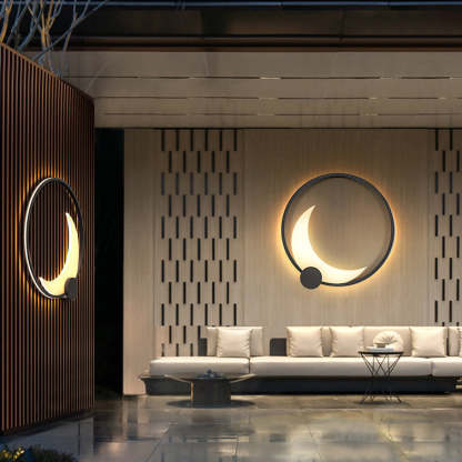 Contemporary Ring Solar Wall Sconce