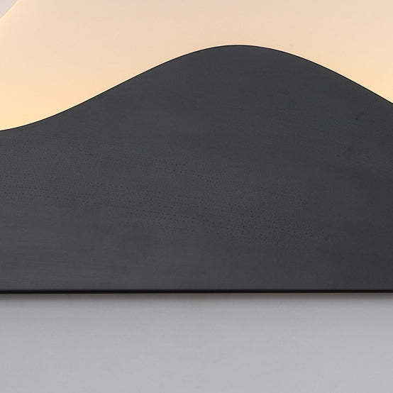 Chinese Zen Mountain Peak Iron Acrylic LED Wall Sconce