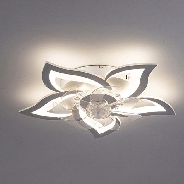 Contemporary Aluminum Fan Flush Mount