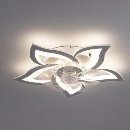 Contemporary Aluminum Fan Flush Mount