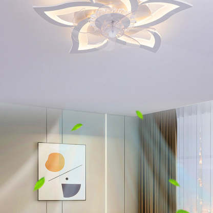 Contemporary Aluminum Fan Flush Mount