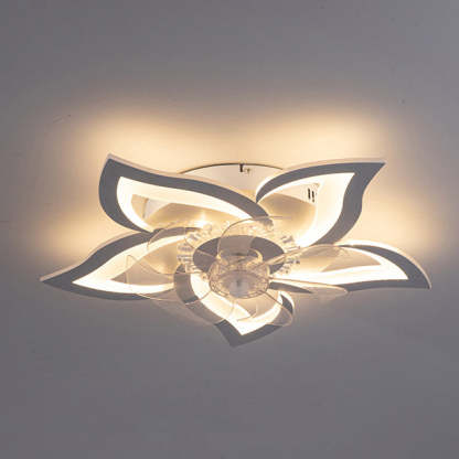 Contemporary Aluminum Fan Flush Mount