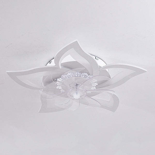 Contemporary Aluminum Fan Flush Mount