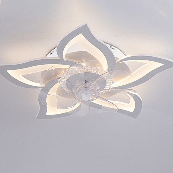 Contemporary Aluminum Fan Flush Mount