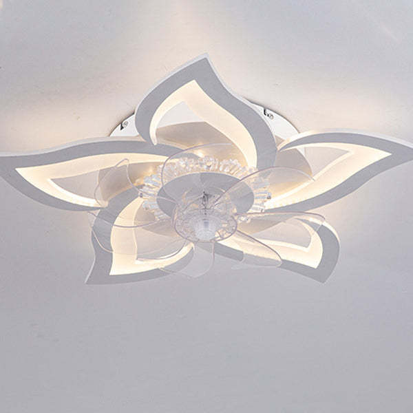 Contemporary Aluminum Fan Flush Mount