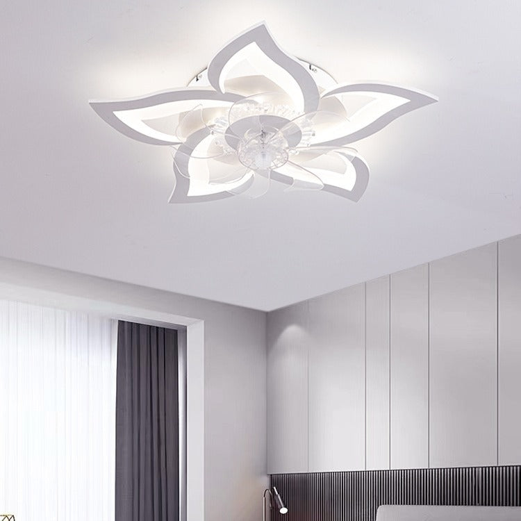 Contemporary Aluminum Fan Flush Mount