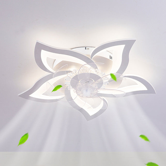 Contemporary Aluminum Fan Flush Mount