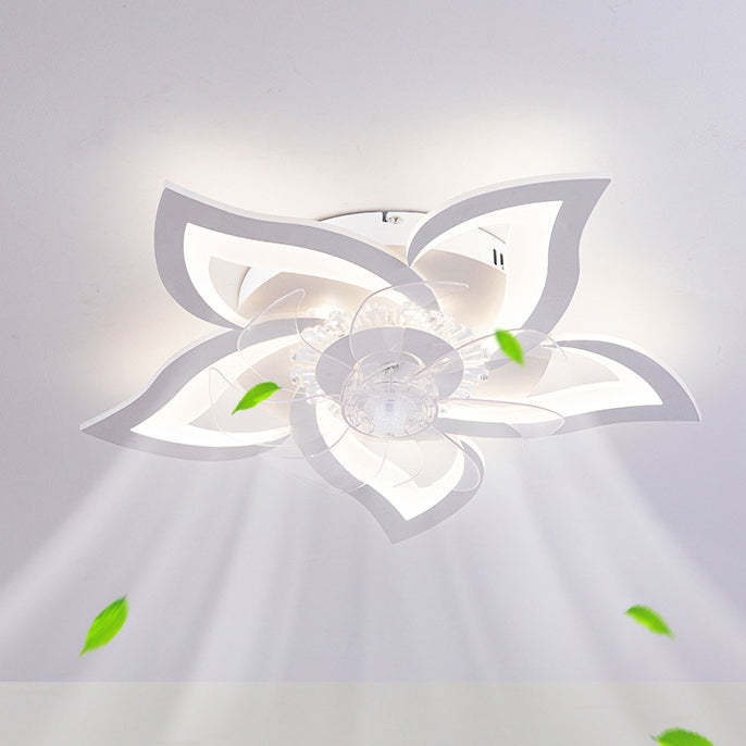 Contemporary Aluminum Fan Flush Mount