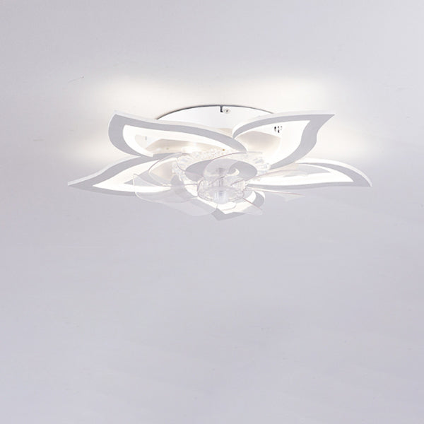 Contemporary Aluminum Fan Flush Mount