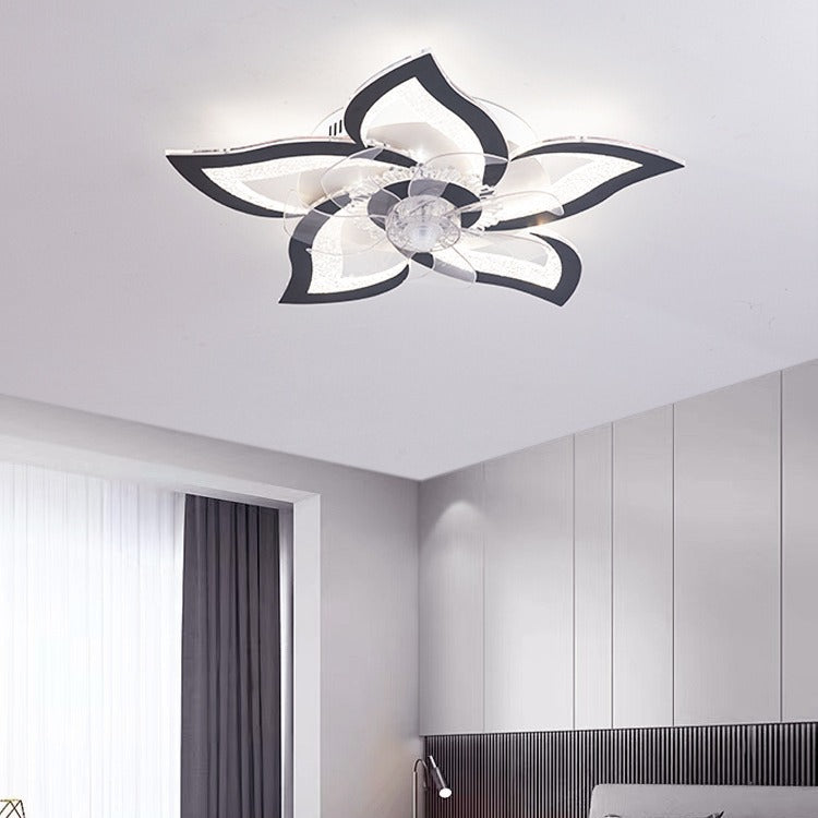 Contemporary Aluminum Fan Flush Mount