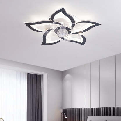 Contemporary Aluminum Fan Flush Mount