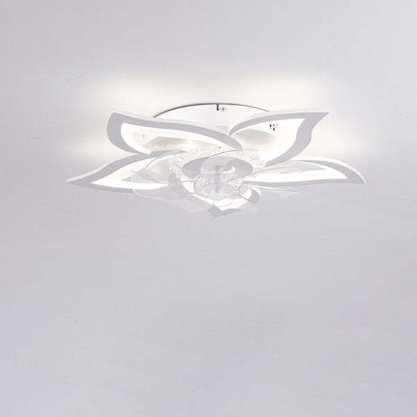 Contemporary Aluminum Fan Flush Mount