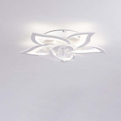 Contemporary Aluminum Fan Flush Mount