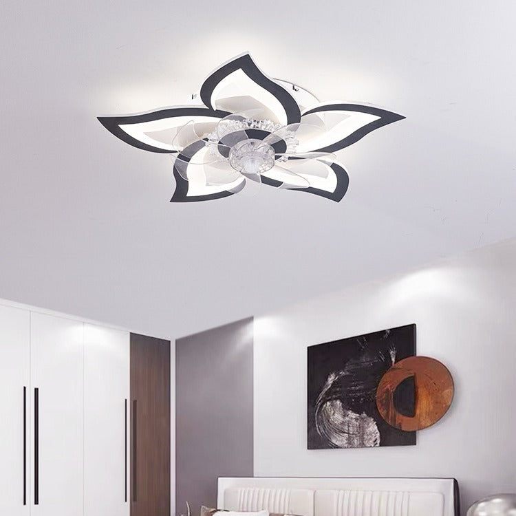 Contemporary Aluminum Fan Flush Mount