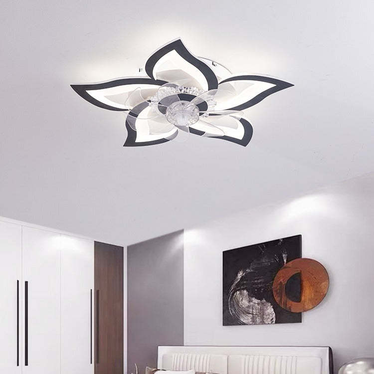 Contemporary Aluminum Fan Flush Mount
