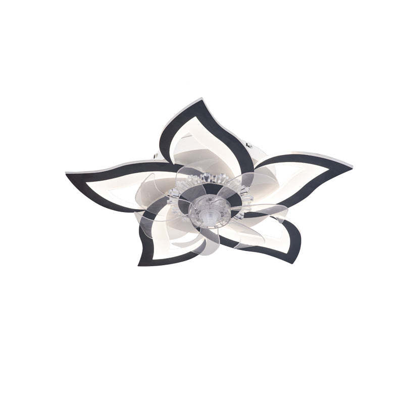 Contemporary Aluminum Fan Flush Mount