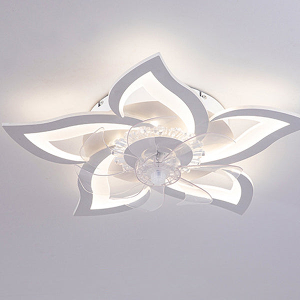 Contemporary Aluminum Fan Flush Mount