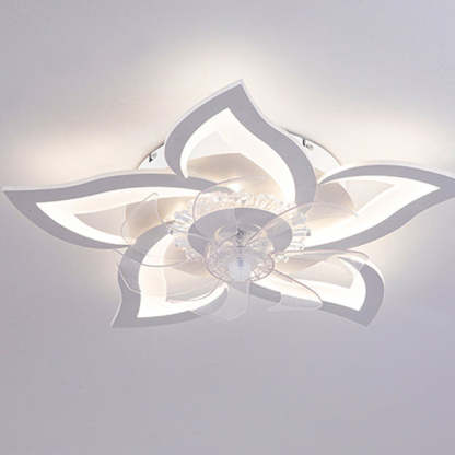 Contemporary Aluminum Fan Flush Mount