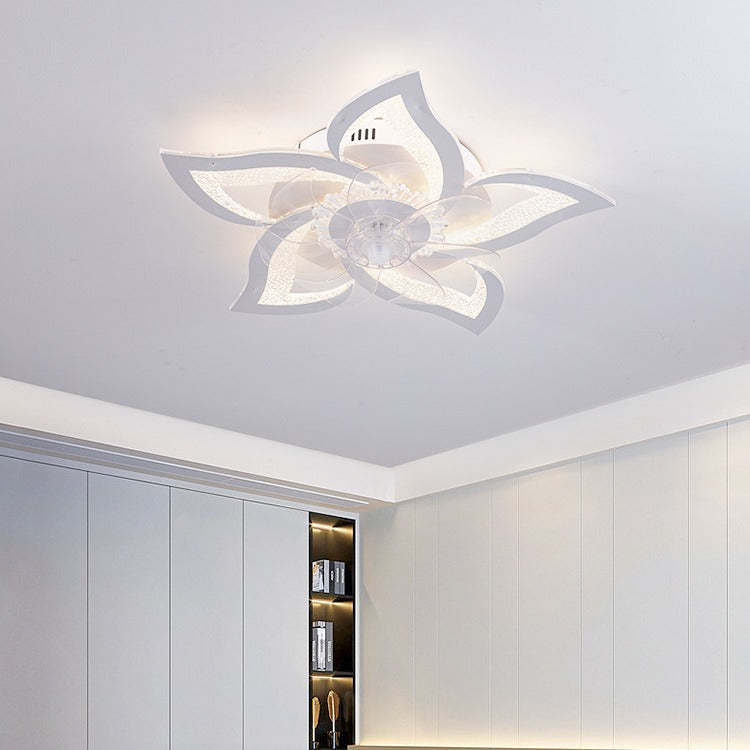 Contemporary Aluminum Fan Flush Mount