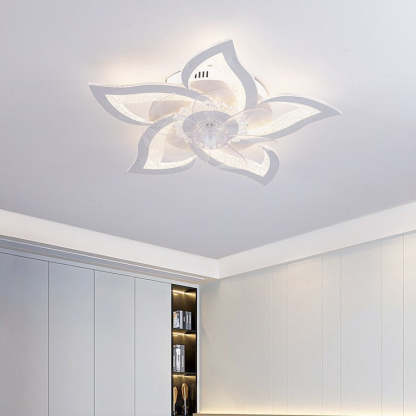 Contemporary Aluminum Fan Flush Mount