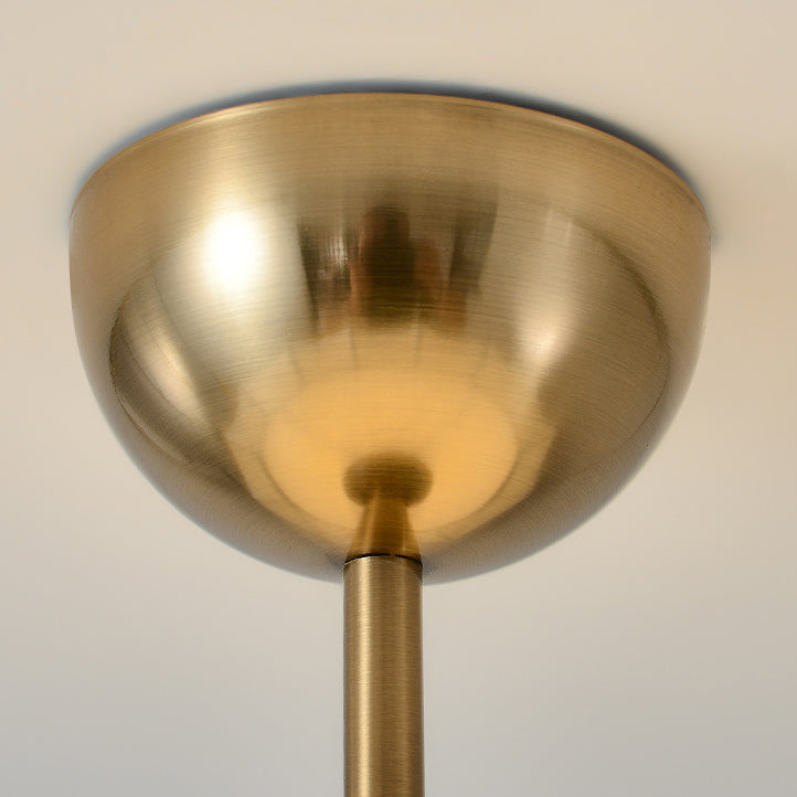 French Solid Wood Round 4-Light Ceiling Light