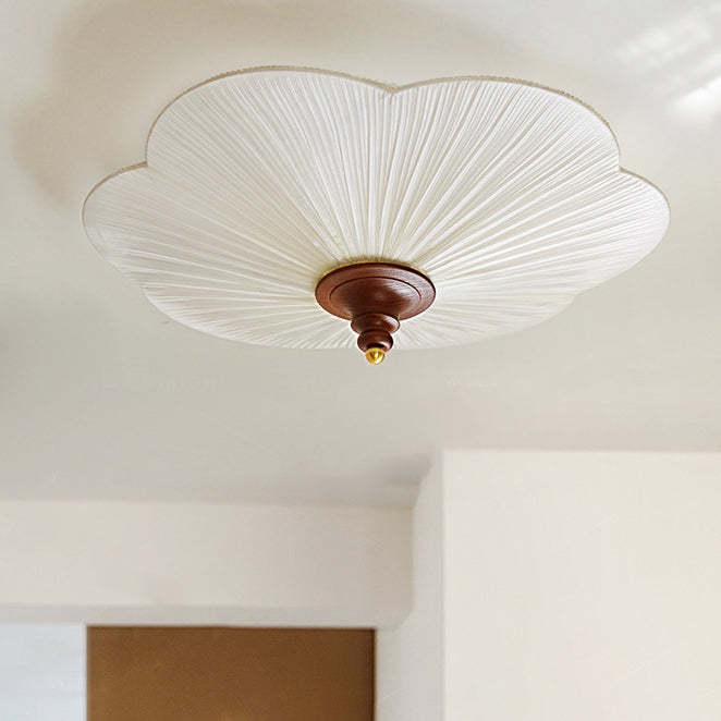 French Wood Plum Blossom 3-Light Ceiling Light