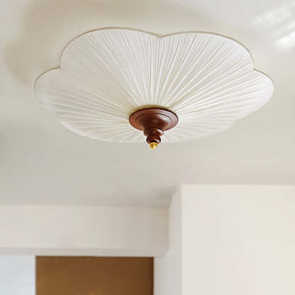 French Wood Plum Blossom 3-Light Ceiling Light