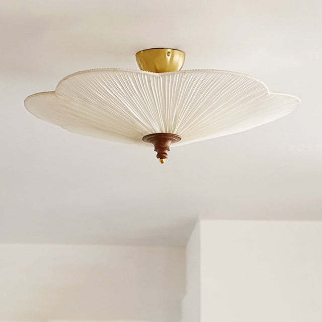 French Wood Plum Blossom 3-Light Ceiling Light