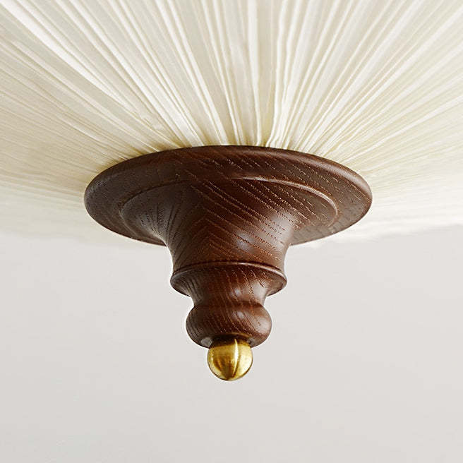 French Wood Plum Blossom 3-Light Ceiling Light